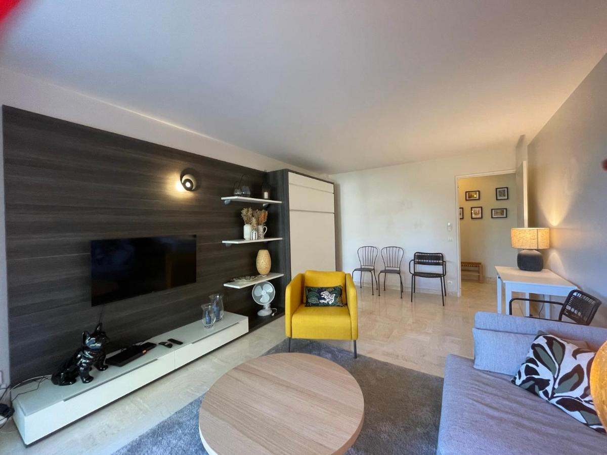 C012-Appartement Confortable Avec Piscine, Tennis Et Grand Parc Κάννες Εξωτερικό φωτογραφία